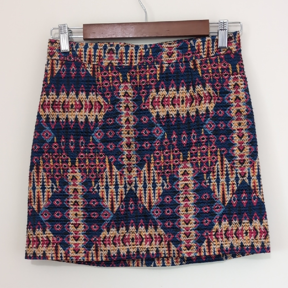 Sam Edelman Multicolor Geometric Mini Skirt